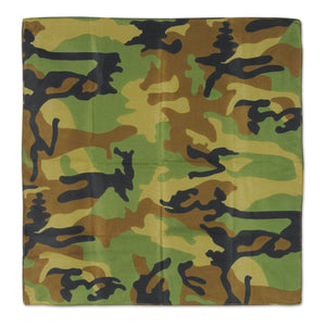 Green Camouflage Bandana (pack of 12)