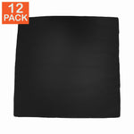 Black Bandana (pack of 12)