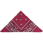 Fuchsia Paisley Bandanas (pack of 12)