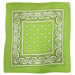 Green Paisley Bandanas (pack of 12)