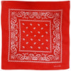Red Paisley Bandanas (pack of 12)