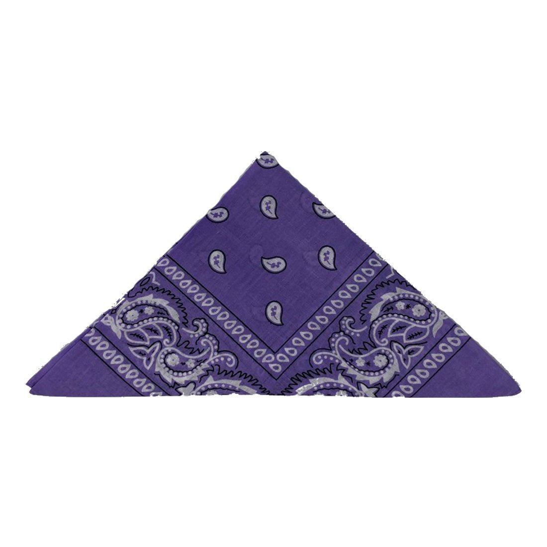 Violet Paisley Bandanas (pack of 12)