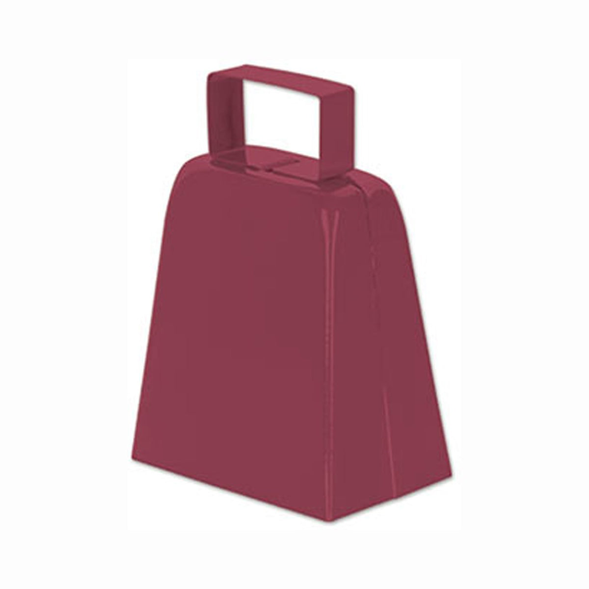 4" High Maroon Cowbell One Way Novelties