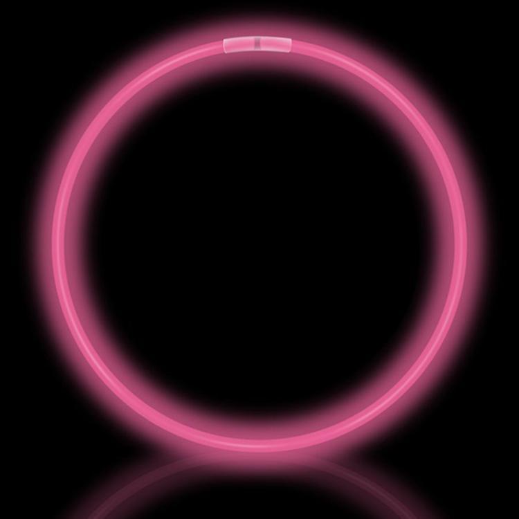 50 Pink Premium Glow Necklaces (Tube of 50)