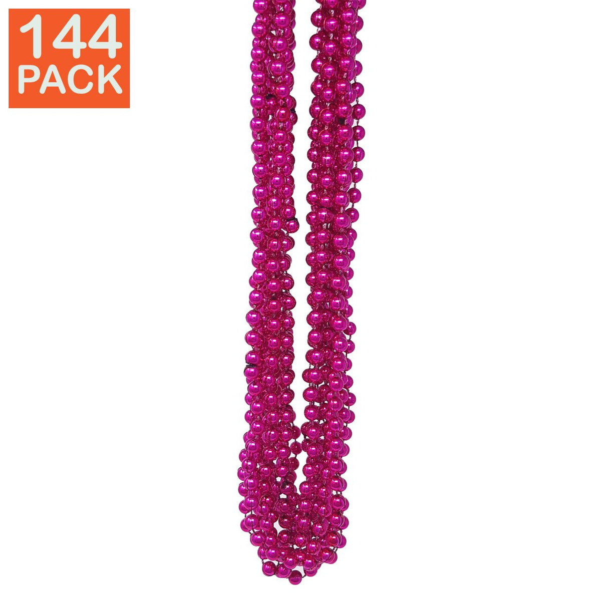 Pink Mardi Gras Beads One Way Novelties