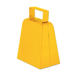 4" High Yellow Cowbell