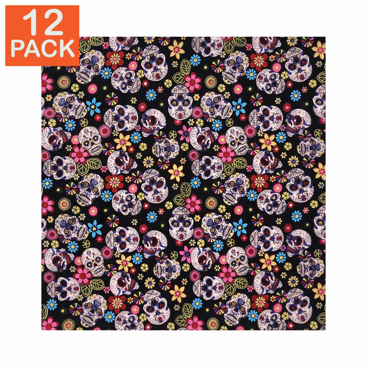 Day of the Dead Bandana (pack of 12)