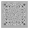 Grey Paisley Bandanas (pack of 12)