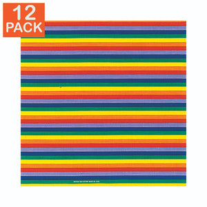 Rainbow Bandana (pack of 12)