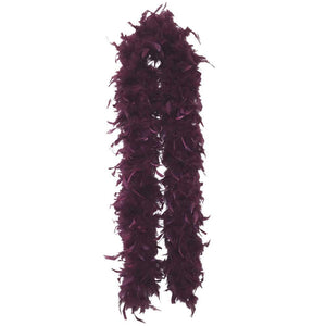 Maroon Plush Feather Boa - FeatherBoaShop.com