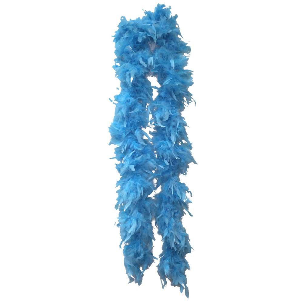 Teal Plush Feather Boa - FeatherBoaShop.com