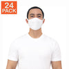 24 X Gildan Cotton Everyday Mask - Adult, White