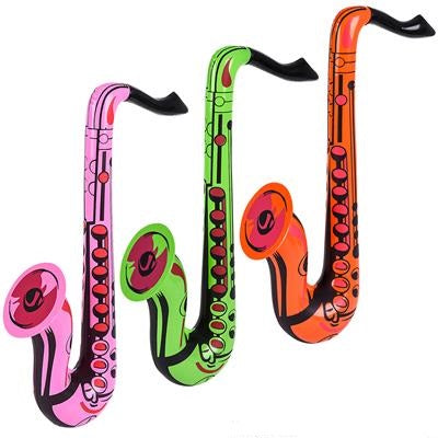 24" Inflatable Saxophone (pack of 12)