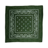 Dark Green Paisley Bandanas (pack of 12)