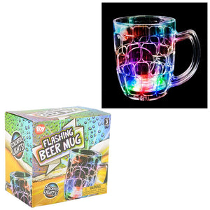 Multi Colour Flashing Beer Mug 16oz