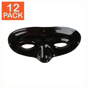 Black Half Mask (pack of 12)