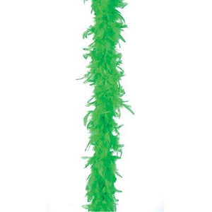 Green Lightweight  Feather Boa - FeatherBoaShop.com