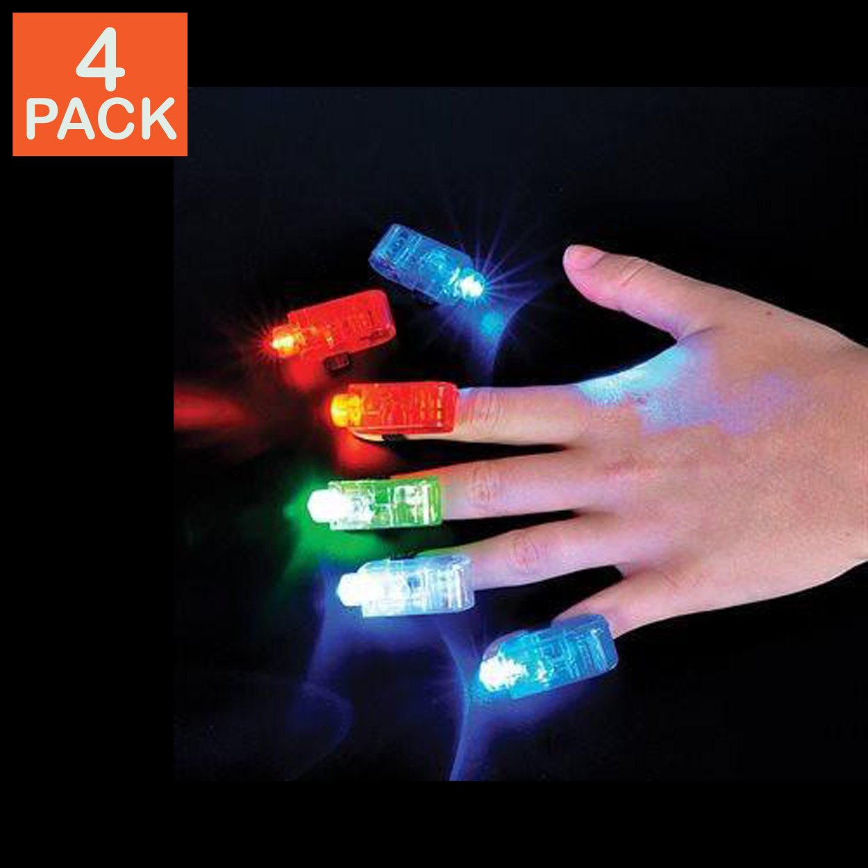 4 Light Up Finger Beams (pack of 4)
