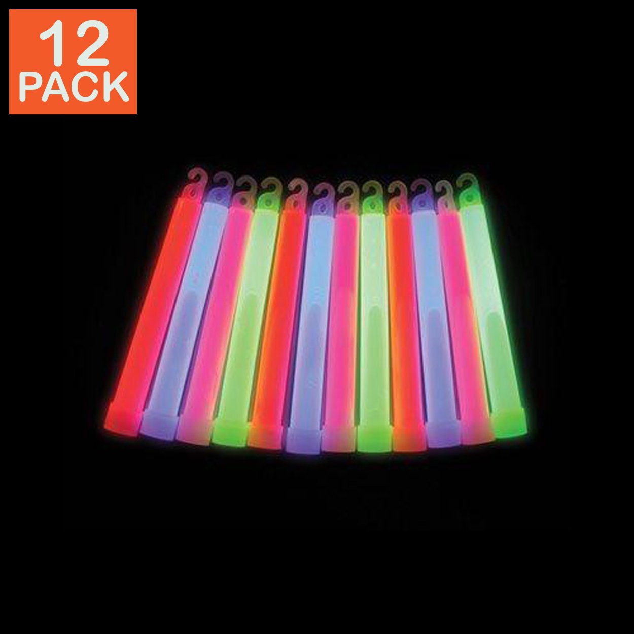 6" Assorted Premium Glow Sticks (pack of 48)