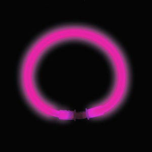 8" Pink Glow Bracelets (Tube of 50)