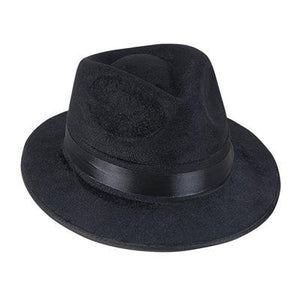 Black Felt Gangster Hat (pack of 12)