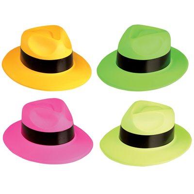 Neon Gangster Hats(pack of 12)