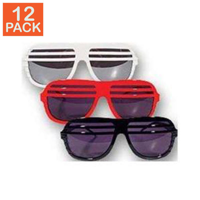 Assorted Slotted Superstar Sunglasses(pack of 12)