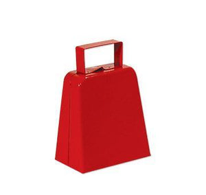 4" red cowbell