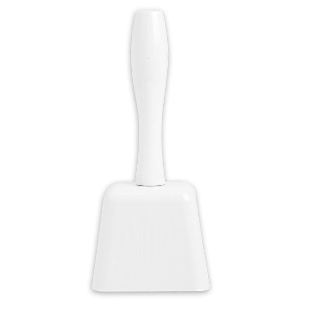 7.5" White Handheld Cowbell