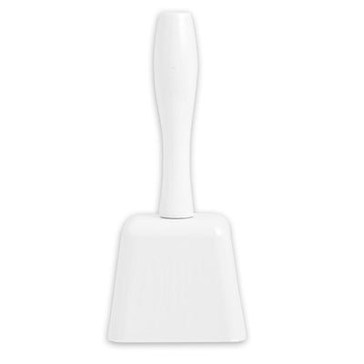 7.5" White Handheld Cowbell