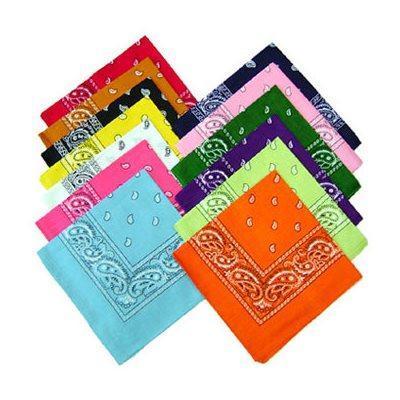 Assorted Paisley Bandanas (pack of 12)