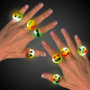 Flashing Emoticon Rings (pack of 24)