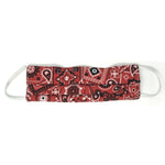 Red Paisley Mask - Adult